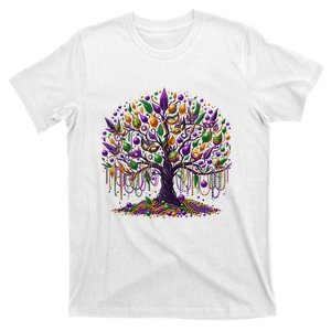 Mardi Gras Tree Beads New Orleans 2025 Festival Bead T-Shirt