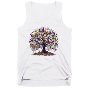 Mardi Gras Tree Beads New Orleans 2025 Festival Bead Tank Top