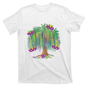 Mardi Gras Tree Beads New Orleans 2025 Festival Bead T-Shirt