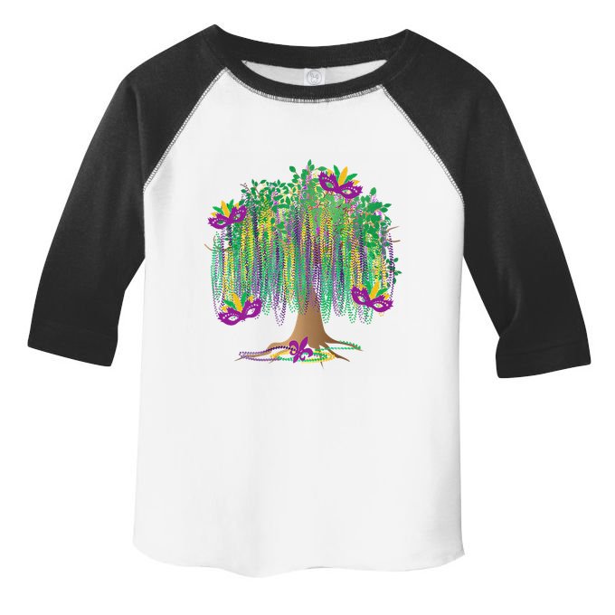 Mardi Gras Tree Beads New Orleans 2025 Festival Bead Toddler Fine Jersey T-Shirt