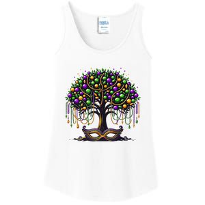 Mardi Gras Tree Beads New Orleans 2025 Festival Bead Ladies Essential Tank