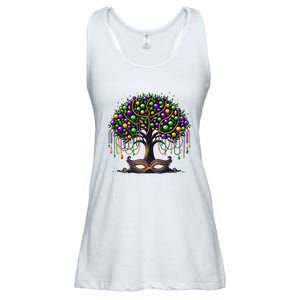 Mardi Gras Tree Beads New Orleans 2025 Festival Bead Ladies Essential Flowy Tank