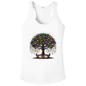 Mardi Gras Tree Beads New Orleans 2025 Festival Bead Ladies PosiCharge Competitor Racerback Tank