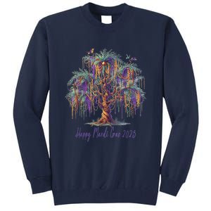 Mardi Gras Tree Beads New Orleans 2025 Festival Bead Tall Sweatshirt