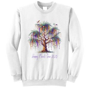 Mardi Gras Tree Beads New Orleans 2025 Festival Bead Sweatshirt