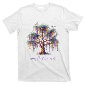 Mardi Gras Tree Beads New Orleans 2025 Festival Bead T-Shirt