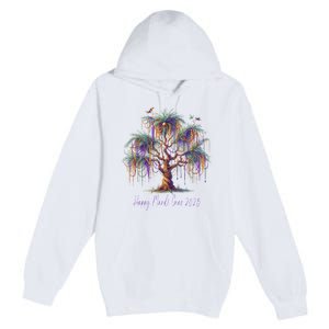 Mardi Gras Tree Beads New Orleans 2025 Festival Bead Premium Pullover Hoodie