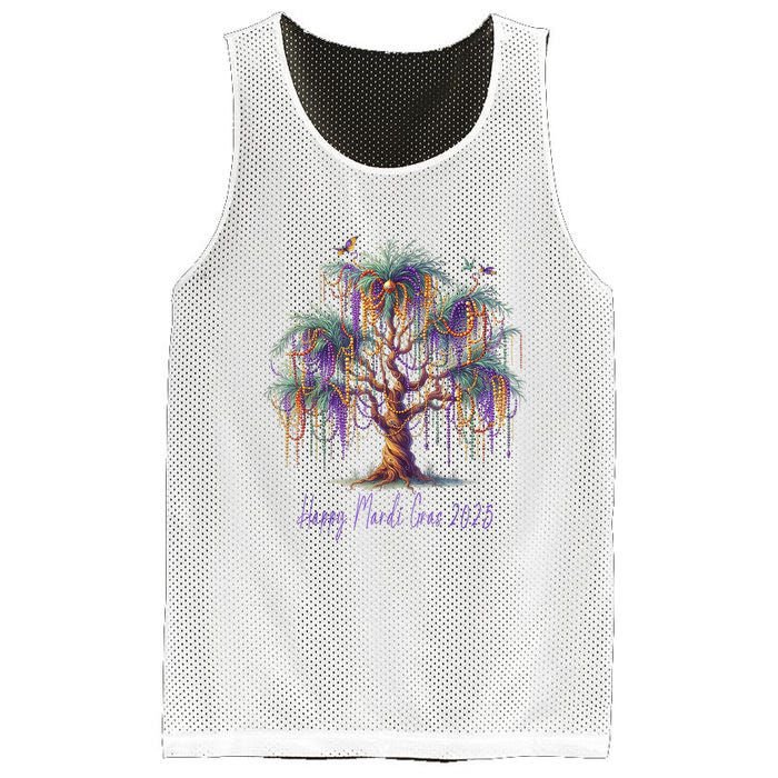 Mardi Gras Tree Beads New Orleans 2025 Festival Bead Mesh Reversible Basketball Jersey Tank