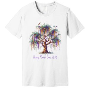 Mardi Gras Tree Beads New Orleans 2025 Festival Bead Premium T-Shirt