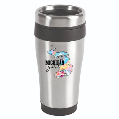 Michigan Girl Tie Dye State Michigan Lovers 16oz Travel Tumbler