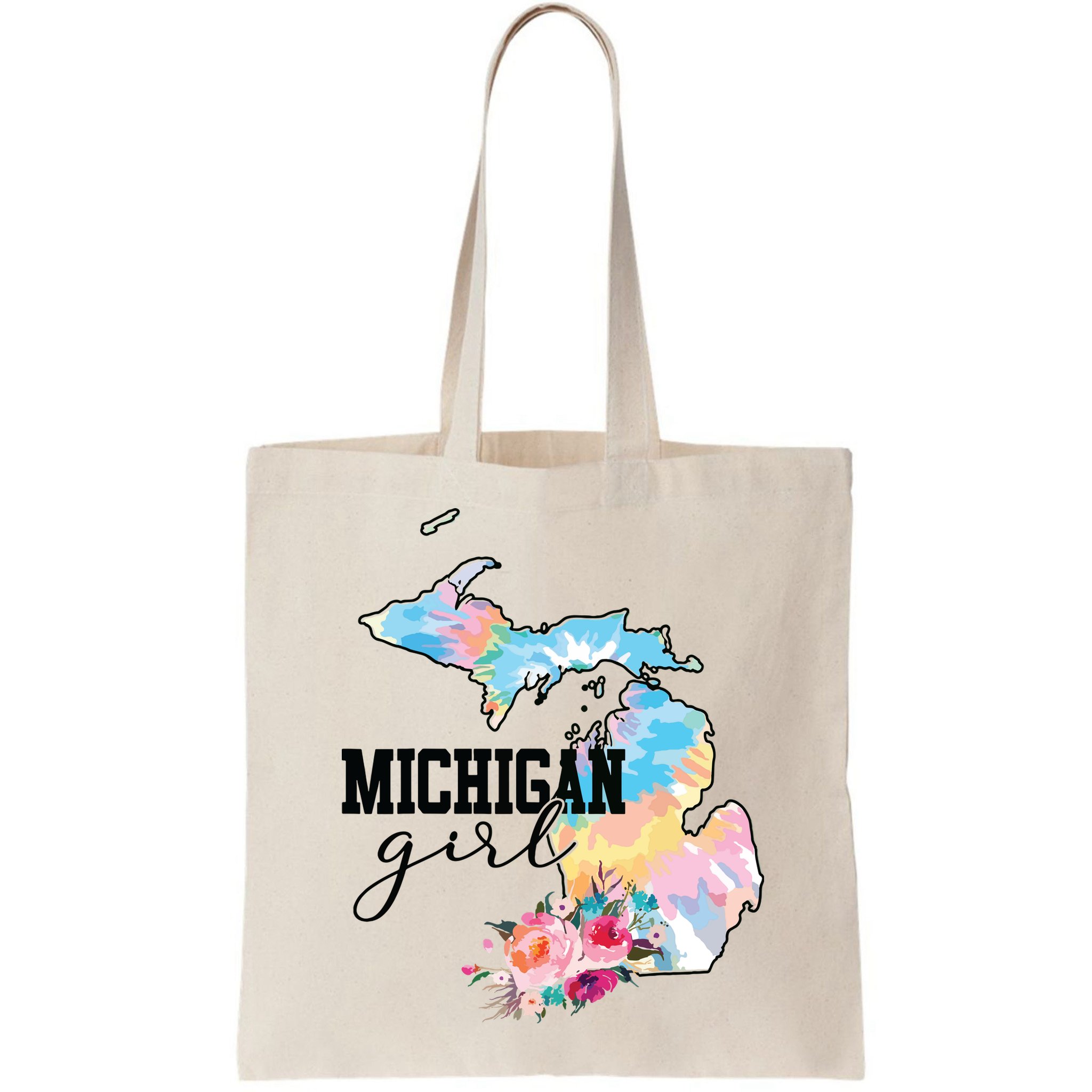 Michigan Girl Tie Dye State Michigan Lovers Bag