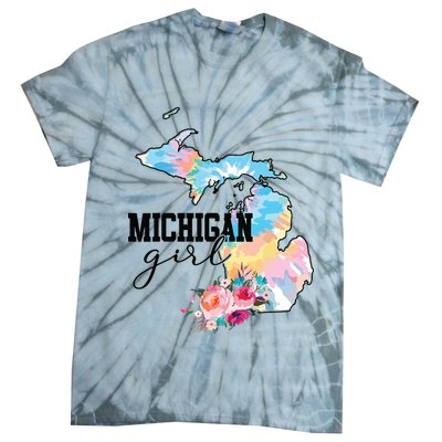 Michigan Girl Tie Dye State Michigan Lovers Tie-Dye T-Shirt
