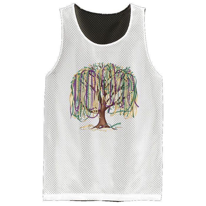 Mardi Gras Tree Beads New Orleans 2025 Festival Bead Tree Mesh Reversible Basketball Jersey Tank