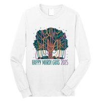 Mardi Gras Tree Beads New Orleans 2025 Festival Bead Tree Long Sleeve Shirt