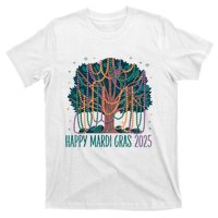 Mardi Gras Tree Beads New Orleans 2025 Festival Bead Tree T-Shirt