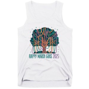 Mardi Gras Tree Beads New Orleans 2025 Festival Bead Tree Tank Top