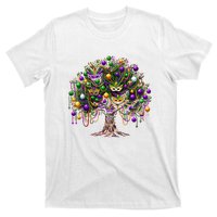 Mardi Gras Tree Beads New Orleans 2025 Festival Bead Tree T-Shirt