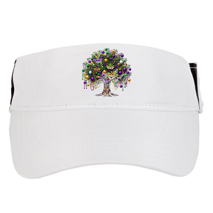 Mardi Gras Tree Beads New Orleans 2025 Festival Bead Tree Adult Drive Performance Visor