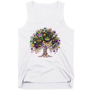 Mardi Gras Tree Beads New Orleans 2025 Festival Bead Tree Tank Top