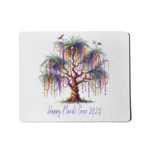 Mardi Gras Tree Beads New Orleans 2025 Festival Bead Tree Mousepad