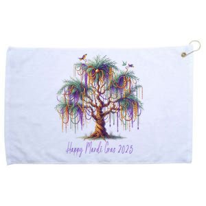 Mardi Gras Tree Beads New Orleans 2025 Festival Bead Tree Grommeted Golf Towel