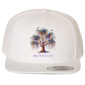 Mardi Gras Tree Beads New Orleans 2025 Festival Bead Tree Wool Snapback Cap