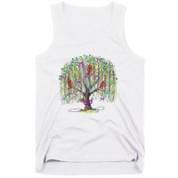 Mardi Gras Tree Beads New Orleans 2025 Festival Bead Tree Tank Top