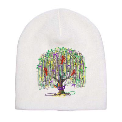 Mardi Gras Tree Beads New Orleans 2025 Festival Bead Tree Short Acrylic Beanie