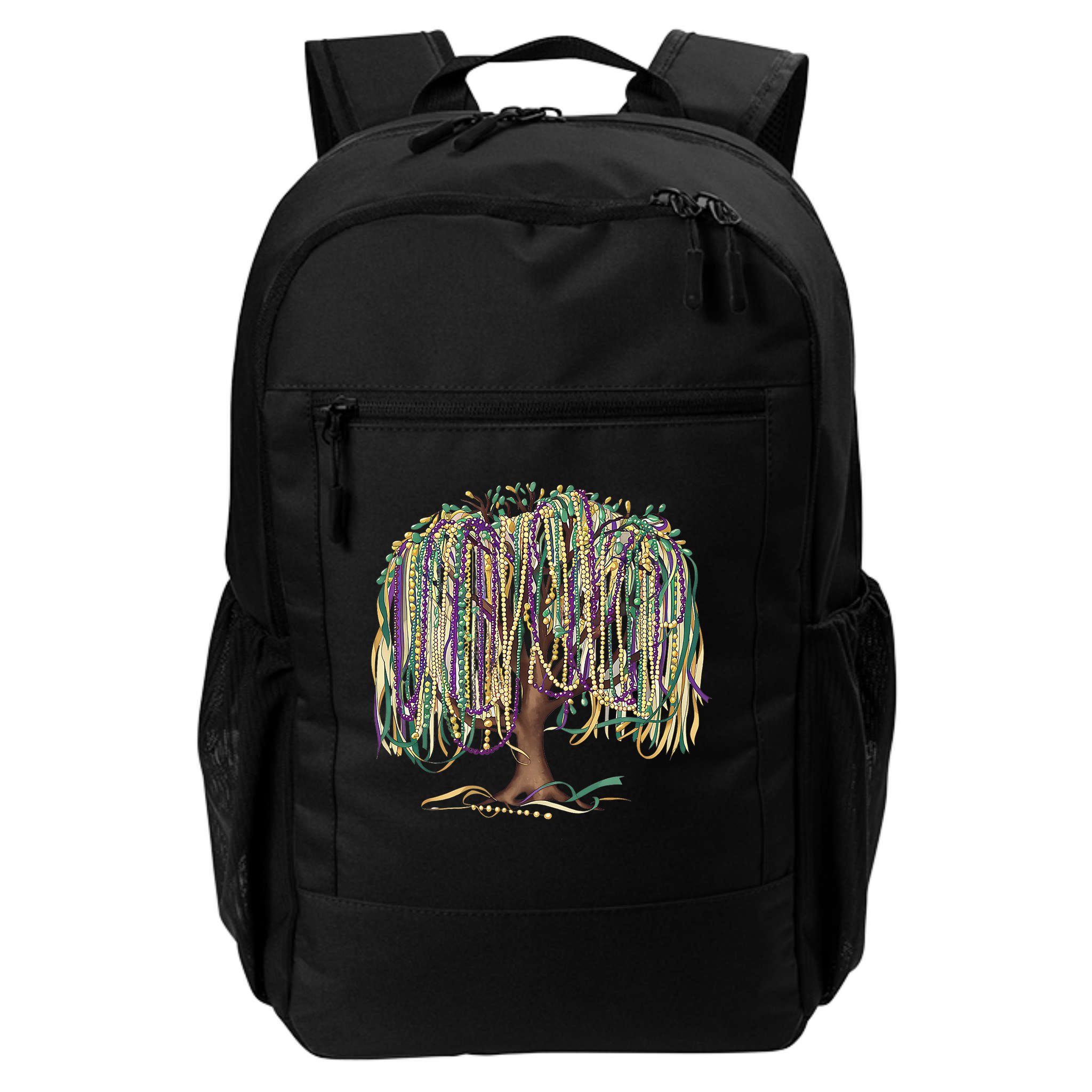 Mardi Gras Tree Beads New Orleans 2025 Festival Bead Tree Backpack