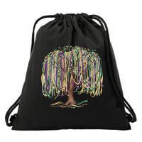 Mardi Gras Tree Beads New Orleans 2025 Festival Bead Tree Drawstring Bag