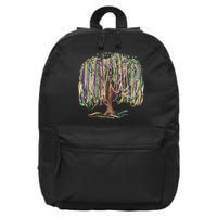 Mardi Gras Tree Beads New Orleans 2025 Festival Bead Tree 16 in Basic Backpack