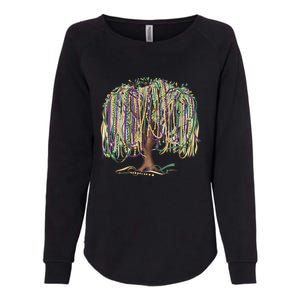 Mardi Gras Tree Beads New Orleans 2025 Festival Bead Tree Womens California Wash Sweatshirt