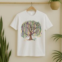 Mardi Gras Tree Beads New Orleans 2025 Festival Bead Tree T-Shirt