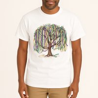 Mardi Gras Tree Beads New Orleans 2025 Festival Bead Tree Tall T-Shirt