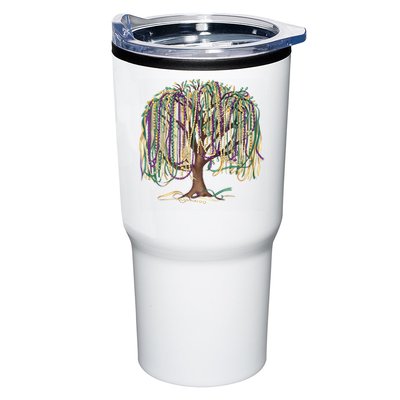 Mardi Gras Tree Beads New Orleans 2025 Festival Bead Tree Tumbler