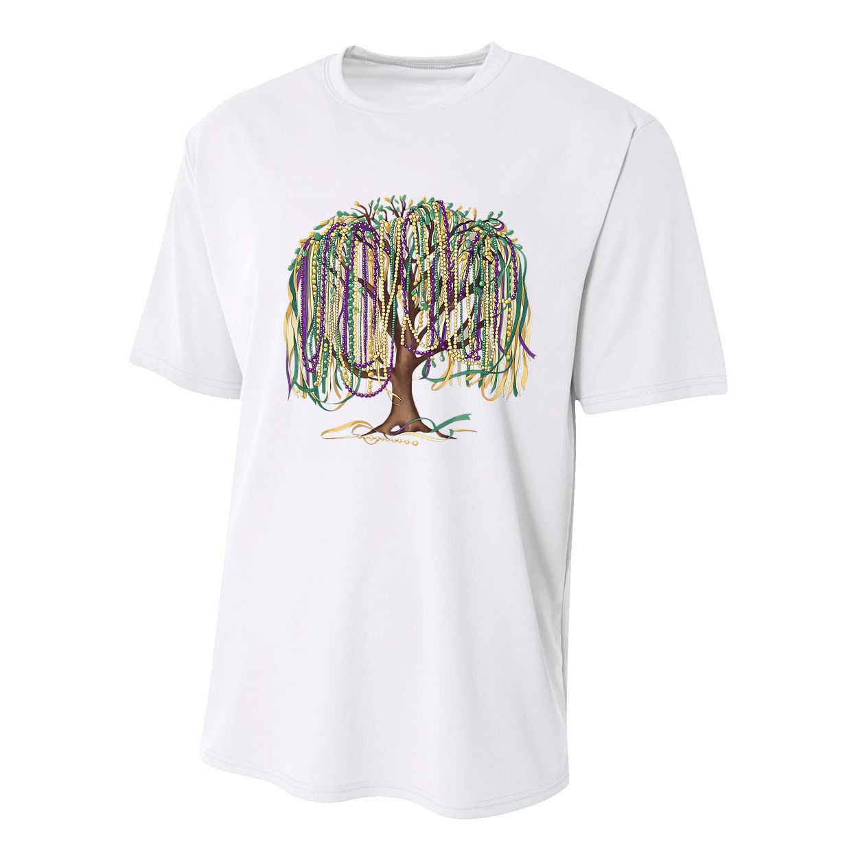 Mardi Gras Tree Beads New Orleans 2025 Festival Bead Tree Youth Performance Sprint T-Shirt