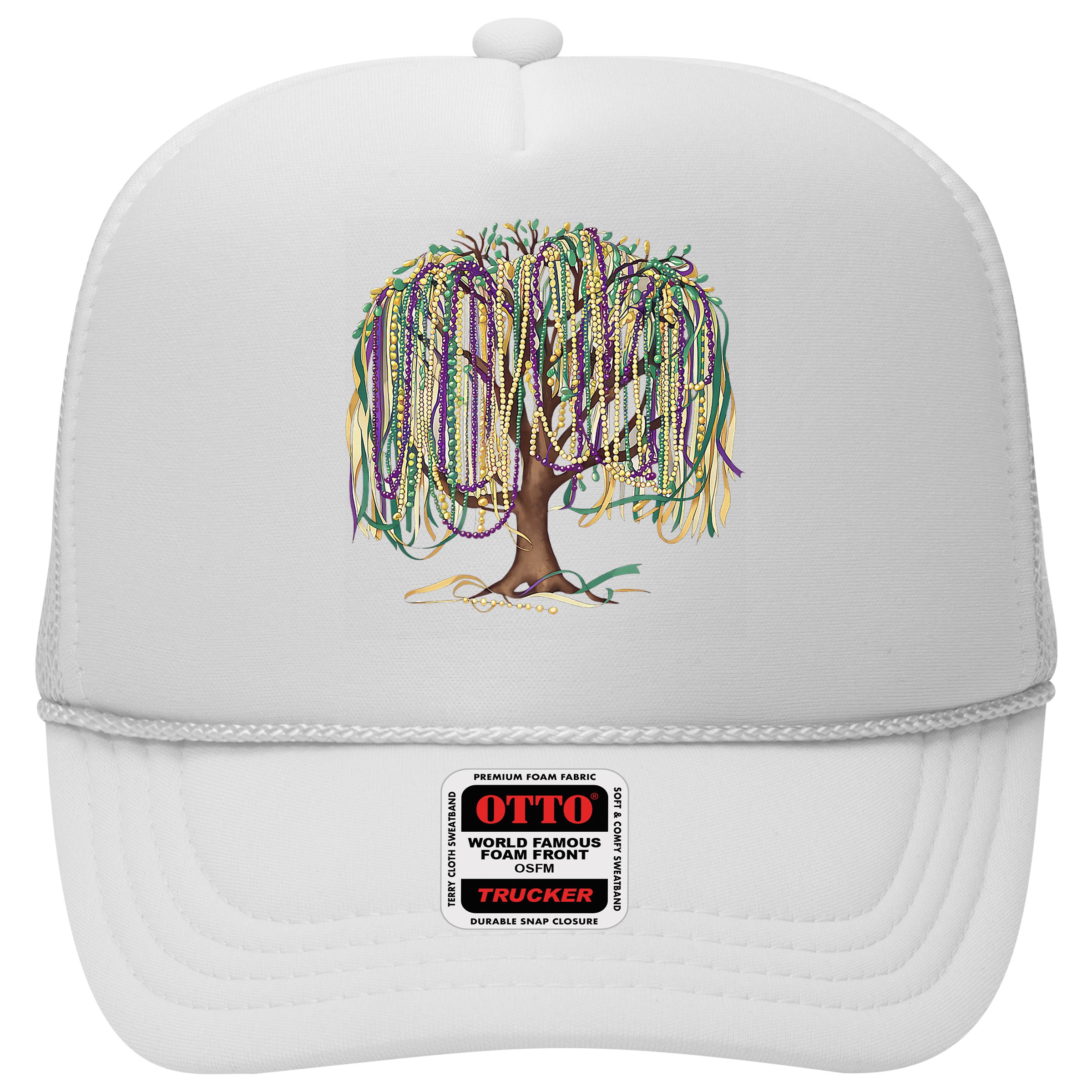 Mardi Gras Tree Beads New Orleans 2025 Festival Bead Tree Hat