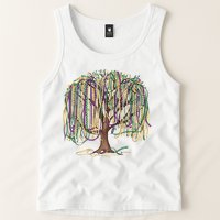 Mardi Gras Tree Beads New Orleans 2025 Festival Bead Tree Tank Top