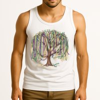 Mardi Gras Tree Beads New Orleans 2025 Festival Bead Tree Tank Top