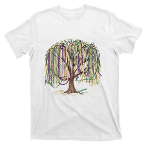 Mardi Gras Tree Beads New Orleans 2025 Festival Bead Tree T-Shirt