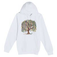 Mardi Gras Tree Beads New Orleans 2025 Festival Bead Tree Premium Pullover Hoodie