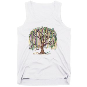 Mardi Gras Tree Beads New Orleans 2025 Festival Bead Tree Tank Top