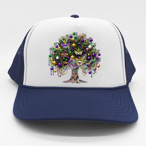 Mardi Gras Tree Beads New Orleans 2025 Festival Bead Tree Trucker Hat