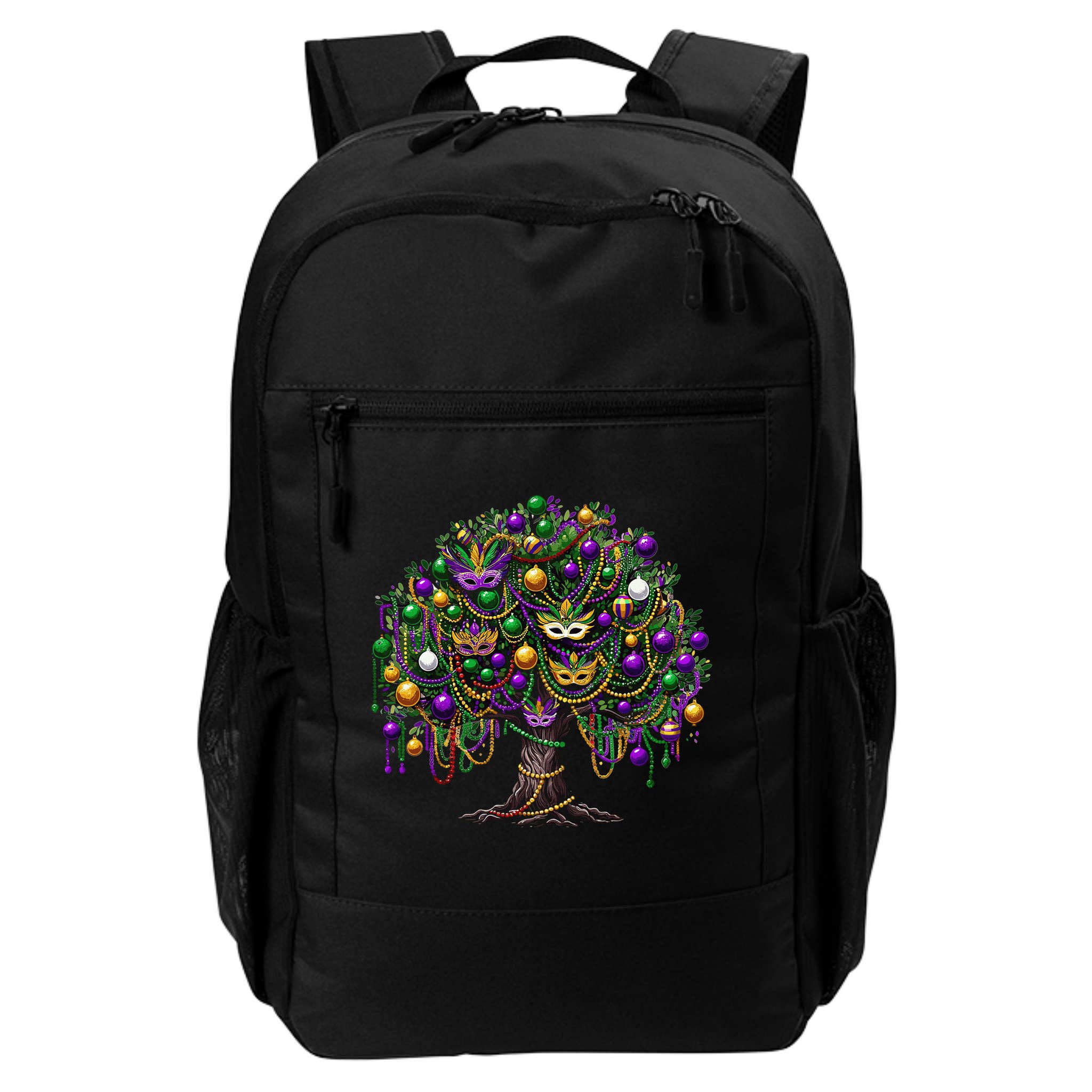 Mardi Gras Tree Beads New Orleans 2025 Festival Bead Tree Backpack