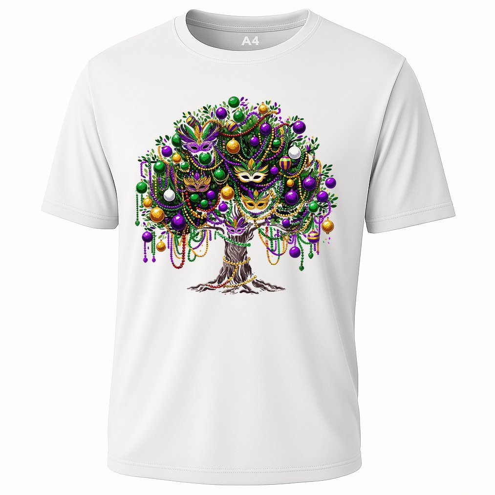 Mardi Gras Tree Beads New Orleans 2025 Festival Bead Tree Performance Shirt