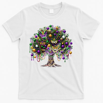 Mardi Gras Tree Beads New Orleans 2025 Festival Bead Tree T-Shirt