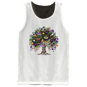 Mardi Gras Tree Beads New Orleans 2025 Festival Bead Tree Mesh Reversible Basketball Jersey Tank