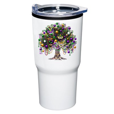 Mardi Gras Tree Beads New Orleans 2025 Festival Bead Tree Tumbler