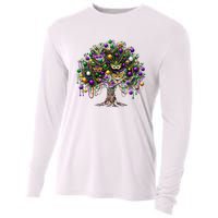 Mardi Gras Tree Beads New Orleans 2025 Festival Bead Tree Cooling Performance Long Sleeve Crew