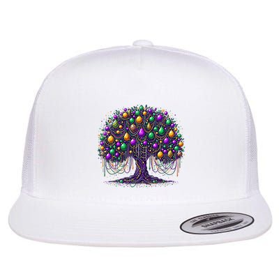 Mardi Gras Tree Beads New Orleans 2025 Festival Bead Tree Flatbill Hat